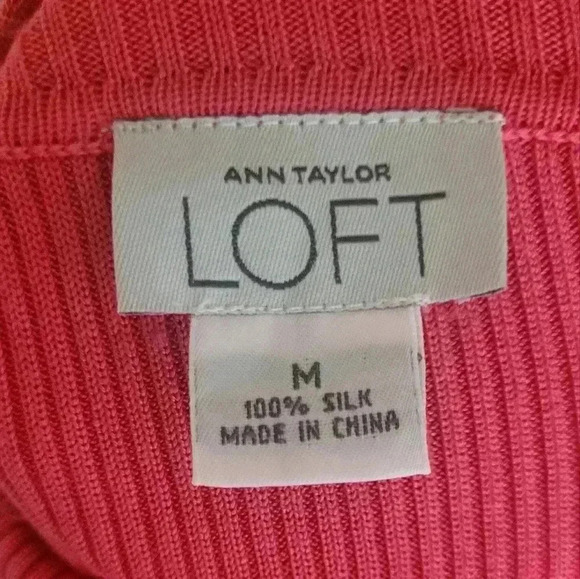 Loft ann taylor turtle neck, long sleeves, ribbed fabric sweater, like New. Med. - Picture 6 of 8